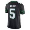Garrett Wilson New York Jets Nike Alternate Vapor F.U.S.E. Limited Jersey - Black - Detail View