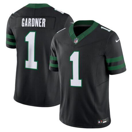 Ahmad Sauce Gardner New York Jets Nike Alternate Vapor F.U.S.E. Limited Jersey - Black - Front View