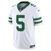 Garrett Wilson New York Jets Nike Vapor F.U.S.E. Limited Jersey - White - Side View