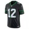 Joe Namath New York Jets Nike Alternate Vapor F.U.S.E. Limited Jersey - Black - Side View