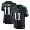 A.J. Brown Philadelphia Eagles Nike Alternate Vapor F.U.S.E. Limited Jersey - Black - Front View