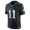 A.J. Brown Philadelphia Eagles Nike Alternate Vapor F.U.S.E. Limited Jersey - Black - Side View