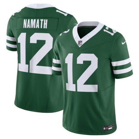 Joe Namath New York Jets Nike Vapor F.U.S.E. Limited Jersey - Green - Front View