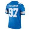 Aidan Hutchinson Detroit Lions Nike Legend Player Performance Top - Blue - Detail View