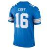 Jared Goff Detroit Lions Nike Legend Player Performance Top - Blue - Detail View