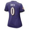 Roquan Smith Baltimore Ravens Nike Women's Team Game Jersey - Purple - Detail View