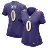Roquan Smith Baltimore Ravens Nike Women's Team Game Jersey - Purple - Front View