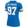 Aidan Hutchinson Detroit Lions Nike Women's Legend Player Performance Top - Blue - Detail View