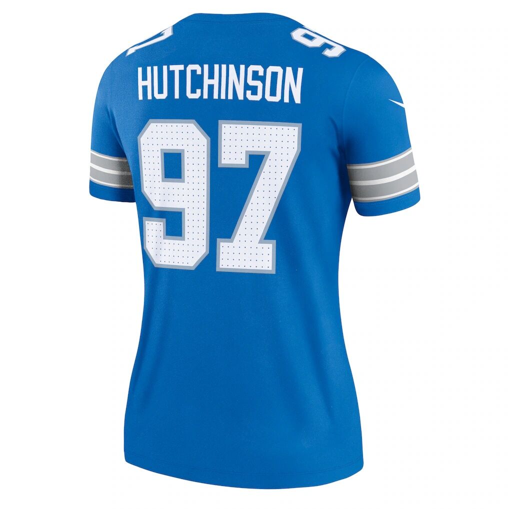 Aidan Hutchinson Detroit Lions Nike Women's Legend Player Performance Top