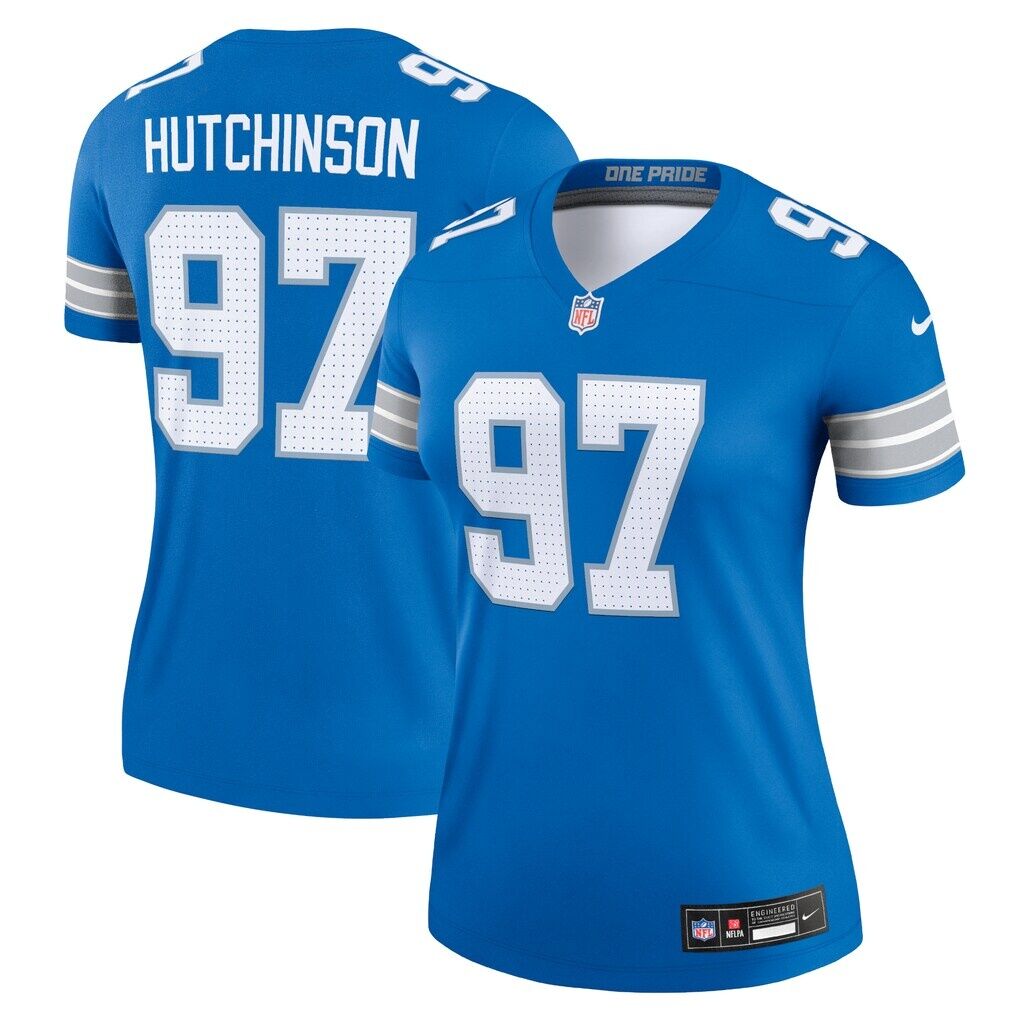 Aidan Hutchinson Detroit Lions Nike Women's Legend Player Performance Top