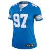 Aidan Hutchinson Detroit Lions Nike Women's Legend Player Performance Top - Blue - Side View