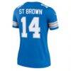 Amon-Ra St. Brown Detroit Lions Nike Women's Legend Player Performance Top - Blue - Detail View