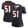 Will Anderson Jr. Houston Texans Nike Women's Legend Player Performance Top - Navy - Front View