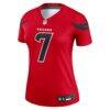 C.J. Stroud Houston Texans Nike Women's Alternate Legend Player Performance Top - Red - Side View