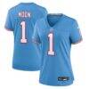 Warren Moon Tennessee Titans Nike Women's Oilers Throwback Retired Player Game Jersey - - Front View