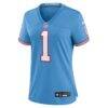 Warren Moon Tennessee Titans Nike Women's Oilers Throwback Retired Player Game Jersey - - Side View