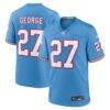 Eddie George Tennessee Titans Nike Retired Player Alternate Game Jersey - - Front View