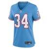 Earl Campbell Tennessee Titans Nike Women's Oilers Throwback Retired Player Game Jersey - - Side View