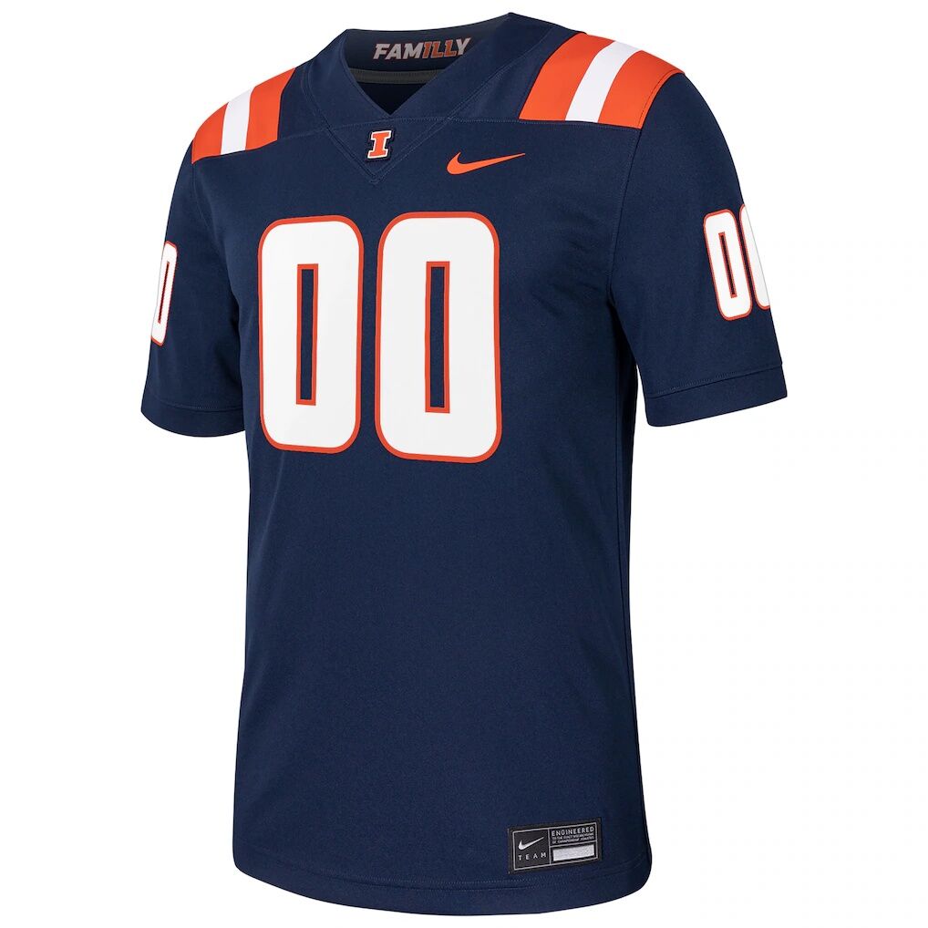 Illinois Fighting Illini Nike Pick-A-Player NIL Football Game Jersey