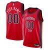New Orleans Pelicans Jordan Brand Unisex Swingman Custom Jersey - Red - - Front View
