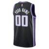 Sacramento Kings Nike Unisex Swingman Custom Jersey - Black - Detail View