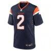 Patrick Surtain II Denver Broncos Nike Alternate Game Jersey - Navy - Side View