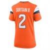 Patrick Surtain II Denver Broncos Nike Women's Team Game Jersey - Orange - Detail View
