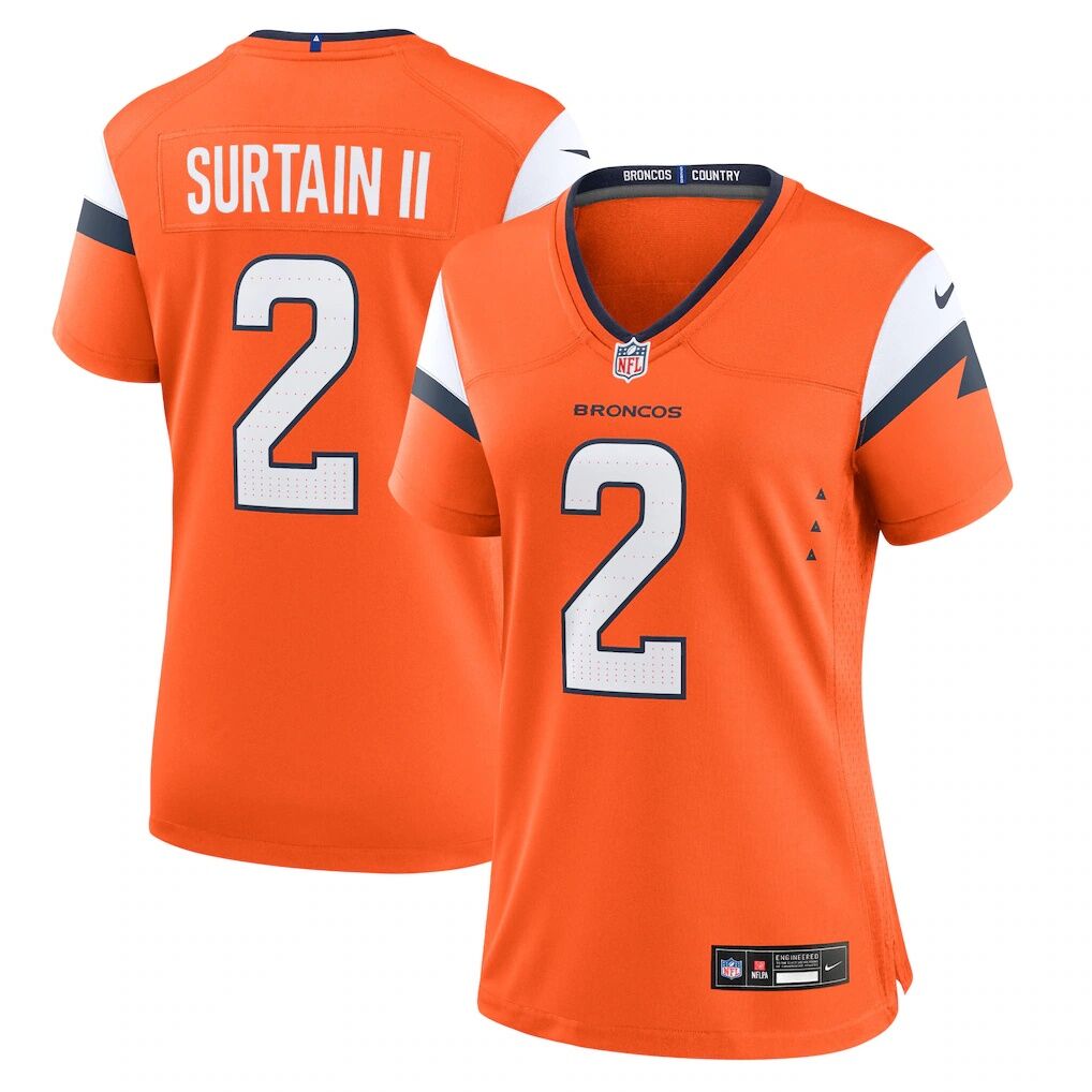 Patrick Surtain II Denver Broncos Nike Women's Team Game Jersey