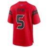 Jalen Pitre Houston Texans Nike Alternate Game Jersey - Red - Detail View