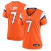 John Elway Denver Broncos Nike Women's Team Retired Player Game Jersey - Orange - Front View