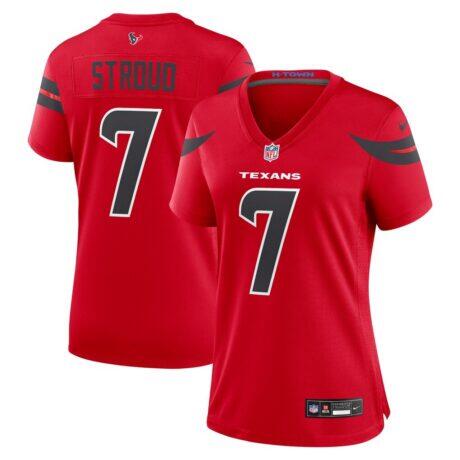 C.J. Stroud Houston Texans Nike Women's Alternate Game Jersey - Red - Front View