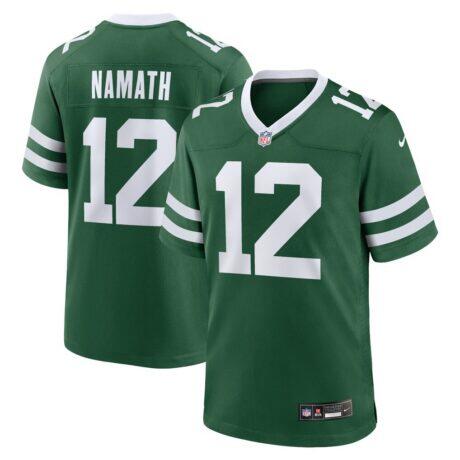 Joe Namath New York Jets Nike Game Jersey - Green - Front View