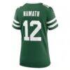 Joe Namath New York Jets Nike Women's Retired Player Game Jersey - Green - Detail View