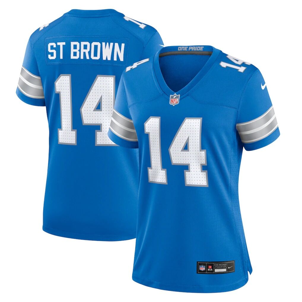 Amon-Ra St. Brown Detroit Lions Nike Women's Team Game Jersey