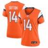Courtland Sutton Denver Broncos Nike Women's Team Game Jersey - Orange - Front View