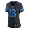 Jared Goff Detroit Lions Nike Women's 2nd Alternate Game Jersey - Black - Side View