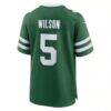 Garrett Wilson New York Jets Nike Game Jersey - Green - Detail View
