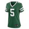 Garrett Wilson New York Jets Nike Women's Game Jersey - Green - Side View