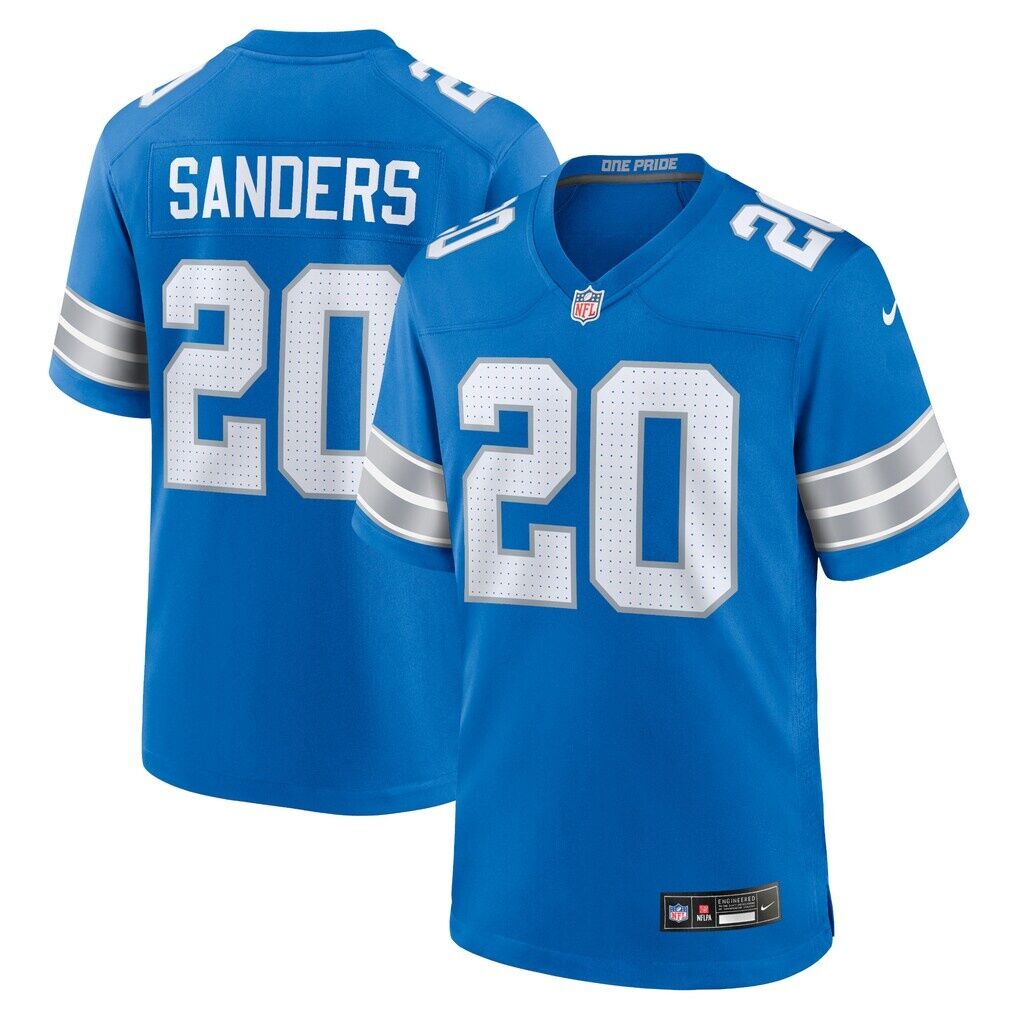 Barry Sanders Detroit Lions Nike Retired Player Game Jersey