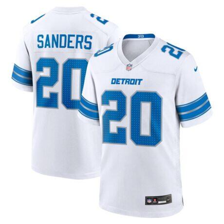 Barry Sanders Detroit Lions Nike Retired Player Game Jersey - White - Front View
