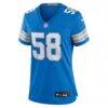 Penei Sewell Detroit Lions Nike Women's Game Jersey - Blue - Side View