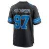 Aidan Hutchinson Detroit Lions Nike 2nd Alternate Game Jersey - Black - Detail View