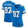 Aidan Hutchinson Detroit Lions Nike Women's Game Jersey - Blue - Front View