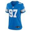 Aidan Hutchinson Detroit Lions Nike Women's Game Jersey - Blue - Side View