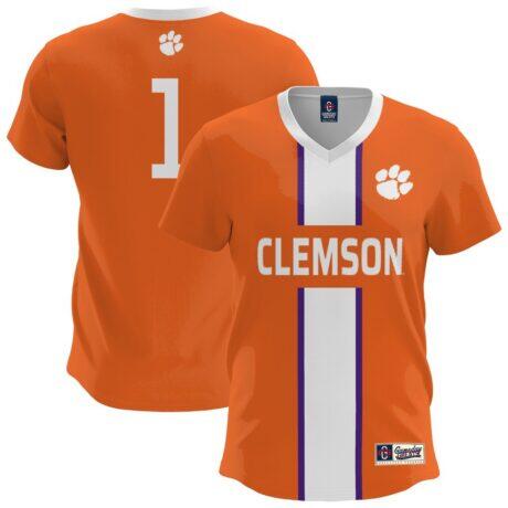 Clemson Tigers GameDay Greats Youth Lightweight Soccer Fashion Jersey - Orange - Front View