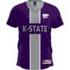Kansas State Wildcats GameDay Greats Youth Lightweight Soccer Fashion Jersey - Purple - Side View
