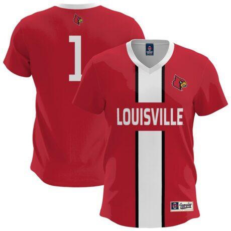 Louisville Cardinals GameDay Greats Youth Lightweight Soccer Fashion Jersey - Red - Front View