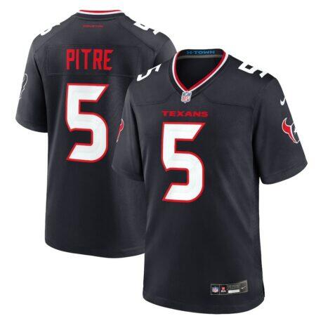 Jalen Pitre Houston Texans Nike Game Jersey - Navy - Front View
