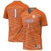 #1 Clemson Tigers GameDay Greats Youth Lightweight Soccer Jersey - Orange - Front View