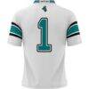 #1 Coastal Carolina Chanticleers GameDay Greats Youth Football Jersey - White - Detail View
